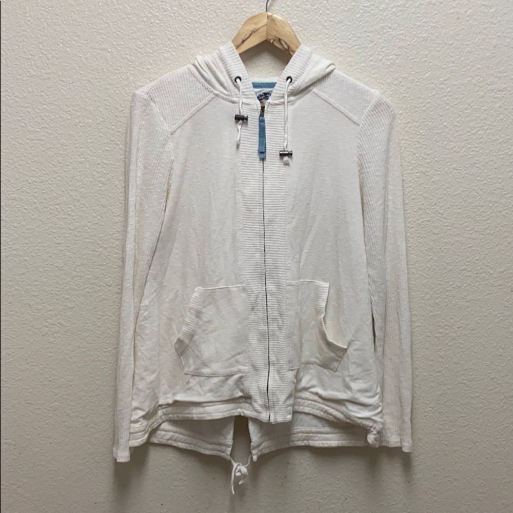 Anthropologie Ribbed Full Zip Hoodie Small